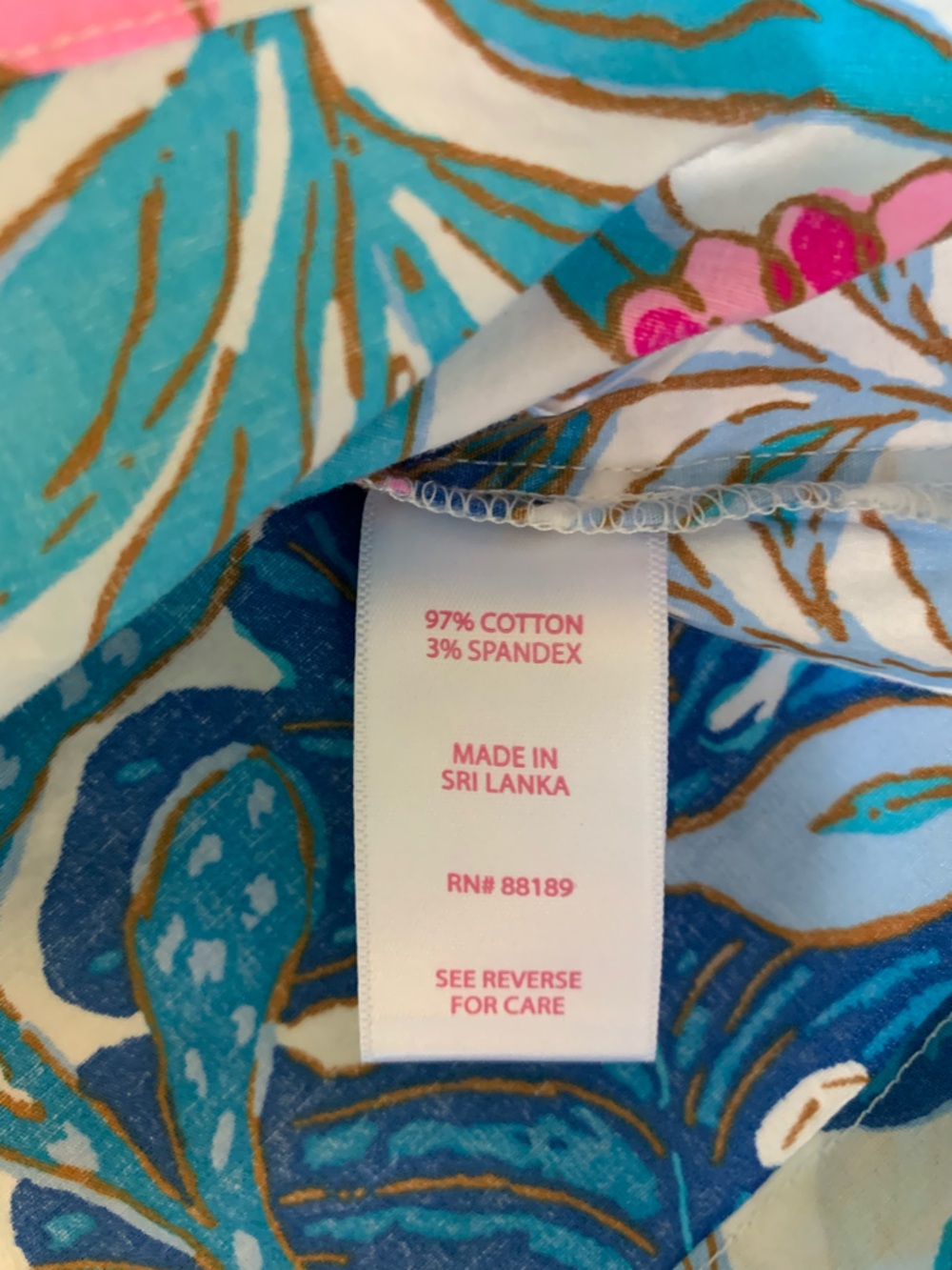 Lilly Pulitzer Pajamas Breezy Aqua Best Fronds Forever Size Medium NWOT - Picture 8 of 14